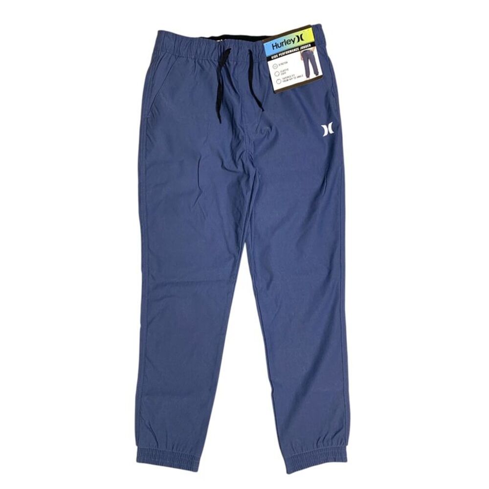 Navy - Hurley Boys Performance Jogger, Stretch Material, Tapered Fit with Elasti